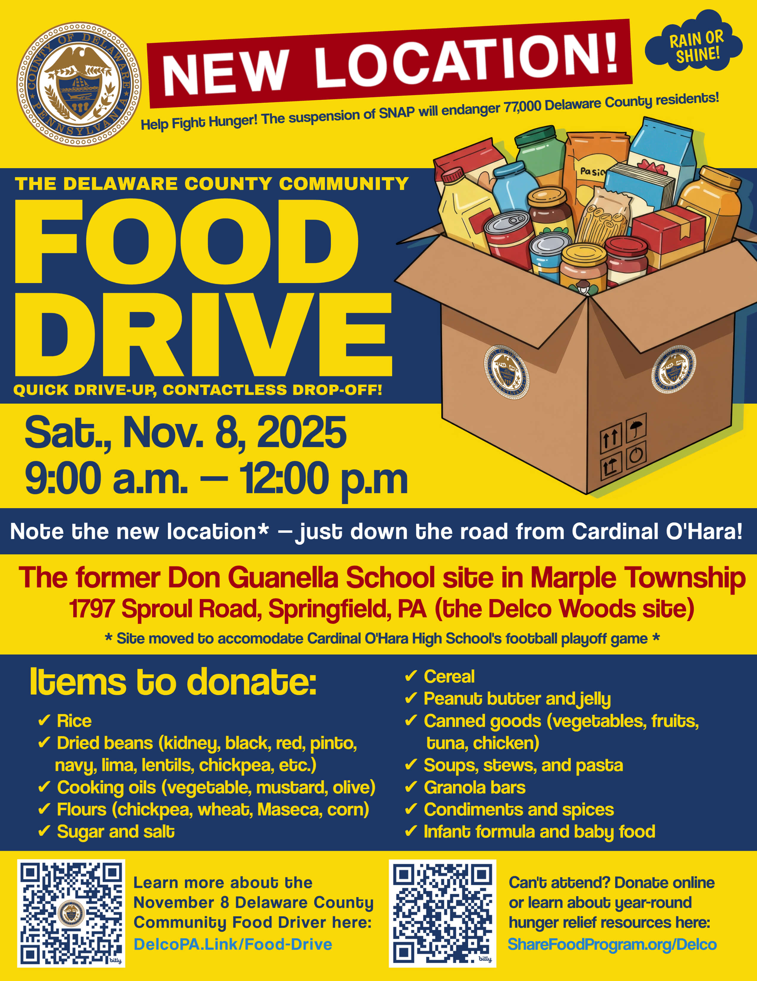 Food Drive Flyer Nov 8